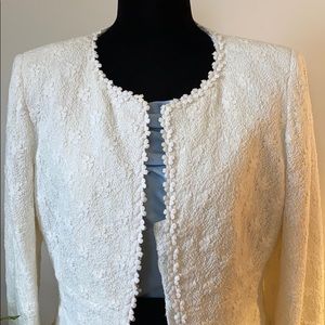 Nipon Boutique black and white floral suit set Christmas holiday family …